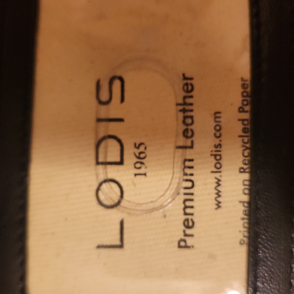 Lodis Black Leather Eallet with Bow Detail - Picture 5 of 12